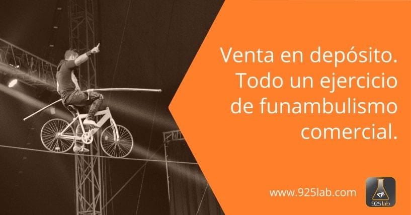Principal peligro de la venta en depósito de joyería