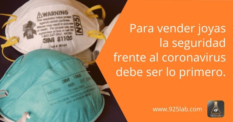 Seguridad frente al coronavirus en el comercio de joyas - 925lab