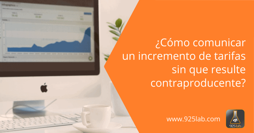 Cómo comunicar subidas de tarifas de joyería - 925lab