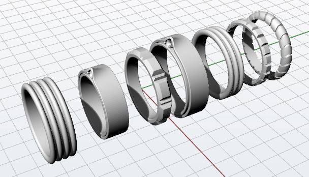ChoKolate Jewelry - Diseños para alianza - Renders