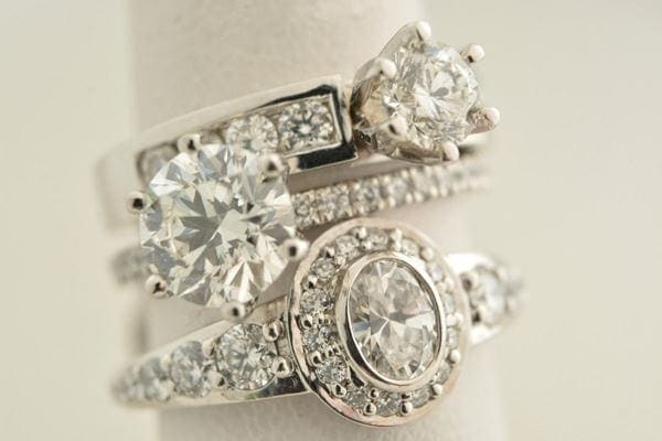 Joyería con diamantes
