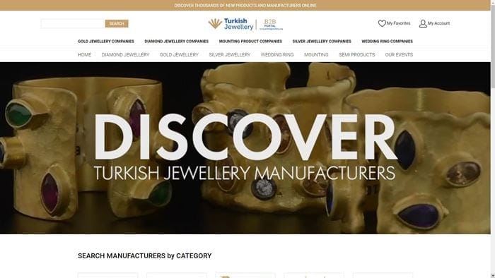 Página web institucional para la promoción internacional de la joyería turca: www.turkishjewellery.org